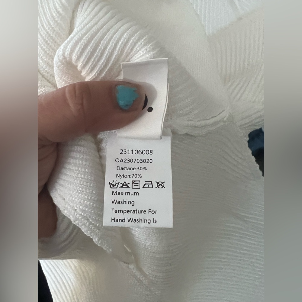 Commense Cream Ribbed Knit Top - Picture 10 of 12